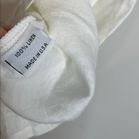 Bryn Walker | Women’s 100% Linen White Sleeveless Top Size Medium - Picture 4 of 5